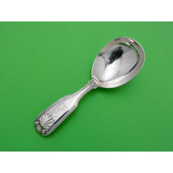 Fiddle thread shell silver caddy spoon Elizabeth Eaton