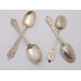 Flameback silver trefid teaspoons Philip Roker 1690