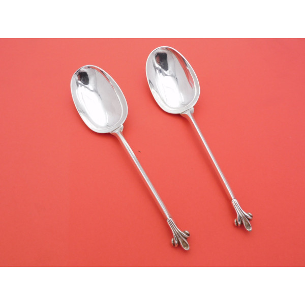 Fleur de lys silver table spoons London 1830 William Theobalds