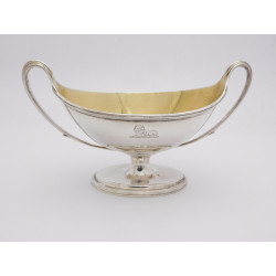 Frisbee and Storr silver salt pot London 1791
