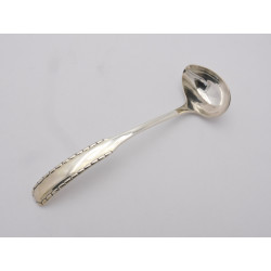 Georg Jensen Perle rope pattern silver cream ladle