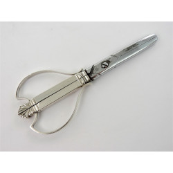 Georg Jensen Sterling silver grape scissors Acanthus
