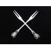 Georg Jensen styerling silver forks pattern 52