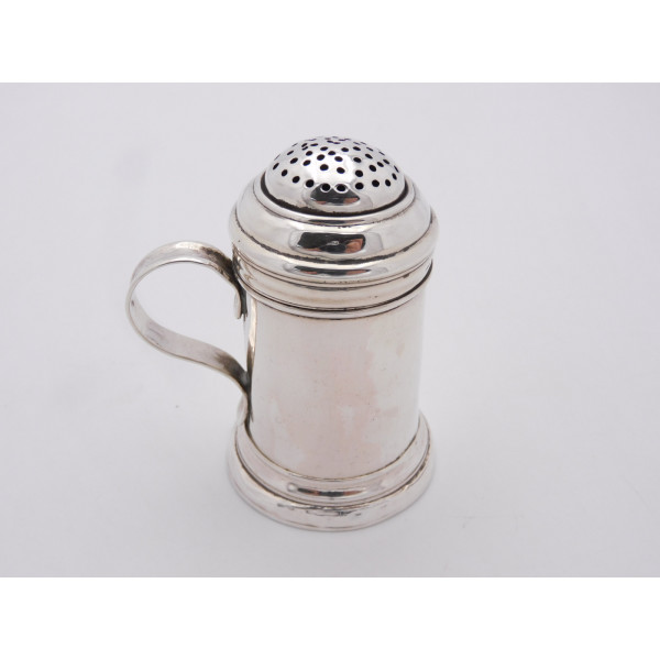 George I Greenhill Jones silver caster kitchen dredger 1719