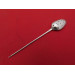 George I rattail silver mote spoon