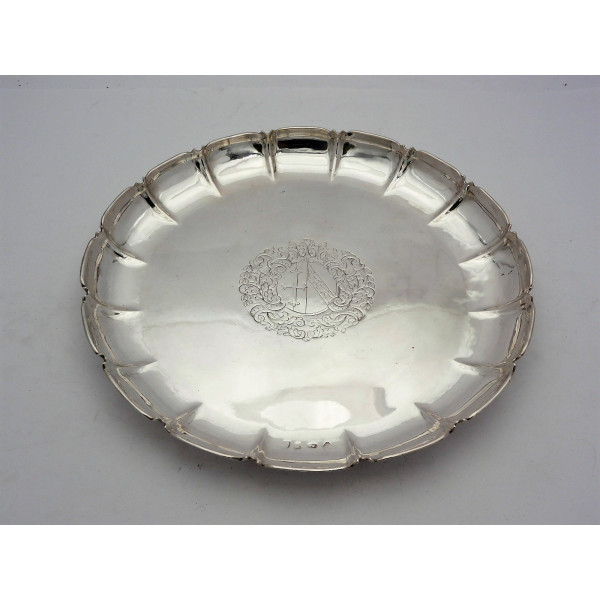 George I silver strawberry dish london 1722 by John Gorsuch