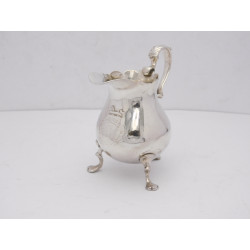 George II silver tripod cream jug London 1738 by John Verlander