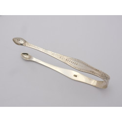George III Hester Bateman silver sugar tongs 1786