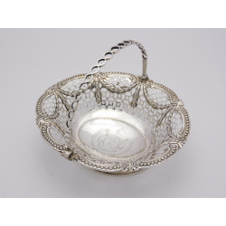 George III Silver basket London 1772 by Edward Aldridge