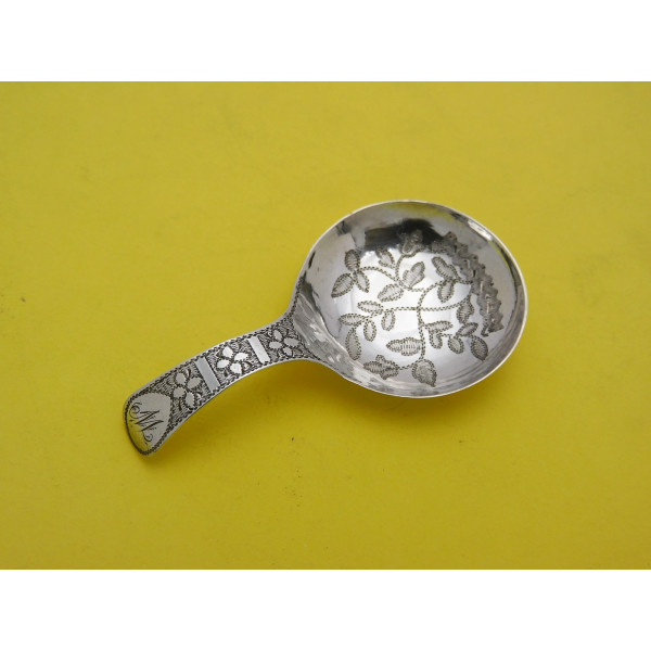 George III silver caddy spoon by Joseph Willmore 1809