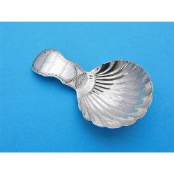 George III silver caddy spoon london 1788 William Sumner