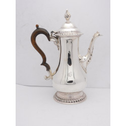 George III silver coffee pot by John King London 1770