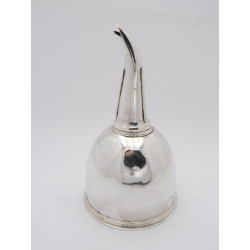 George III silver wine funnel 1809 Abstinando King