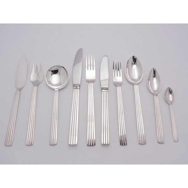 George Jensen Bernadotte pattern sterling silver Cutlery Flatware Canteen