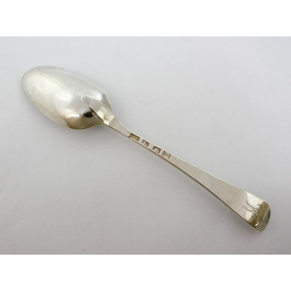 Georgian Hanoverian silver table spoon London 1771 by Thomas Dealtry