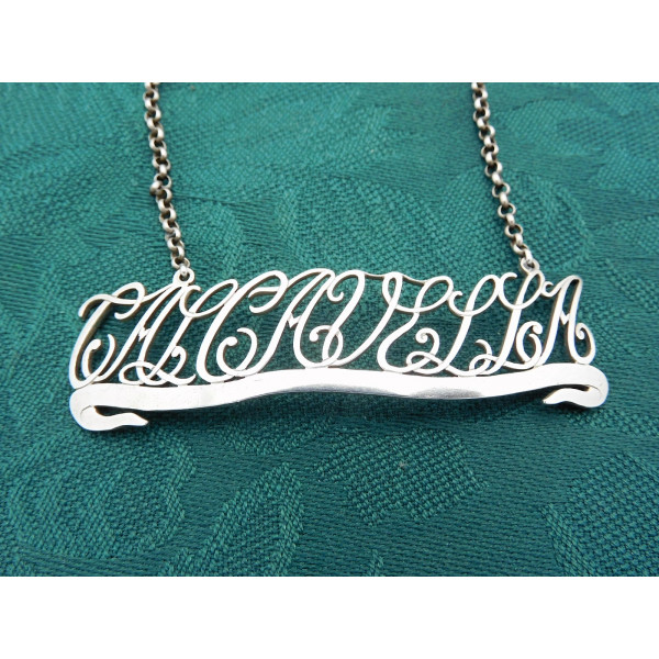 Georgian Silver Calacavella Wine Label lettering
