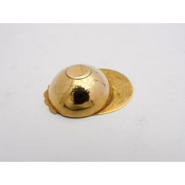 Georgian gold jockey cap caddy spoon