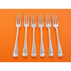 Georgian silver 3 pronged dessert forks 1796