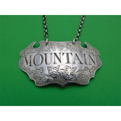 Georgian silver Mountain wine label by Richard Binley 1755