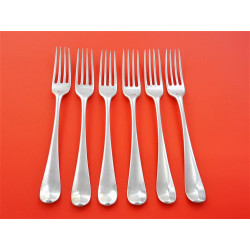 Georgian silver Old English table forks London 1771 by Thomas chawner