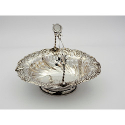 Georgian silver basket London 1767 by Thomas Foster