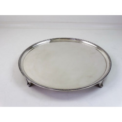 Georgian silver bead Salver London 1784 John Schofield