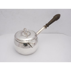 Georgian silver brandy pan by Wakelin Garrard London