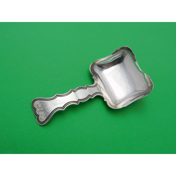 Georgian silver caddy spoon Birmingham 1818 John Bettridge
