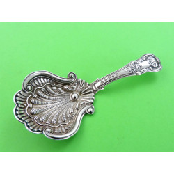 Georgian silver caddy spoon Birmingham 1824 by Joseph Taylor