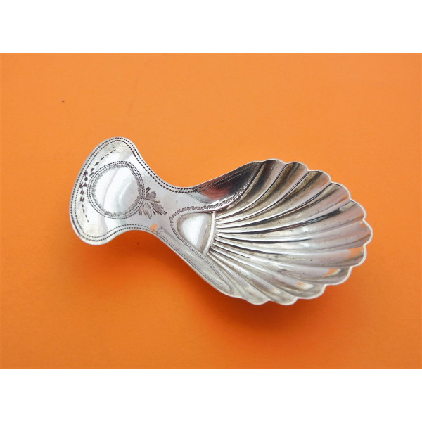Georgian silver caddy spoon London 1796 Peter Ann Bateman