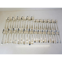Georgian silver canteen of Cutlery by Eley fearn v2