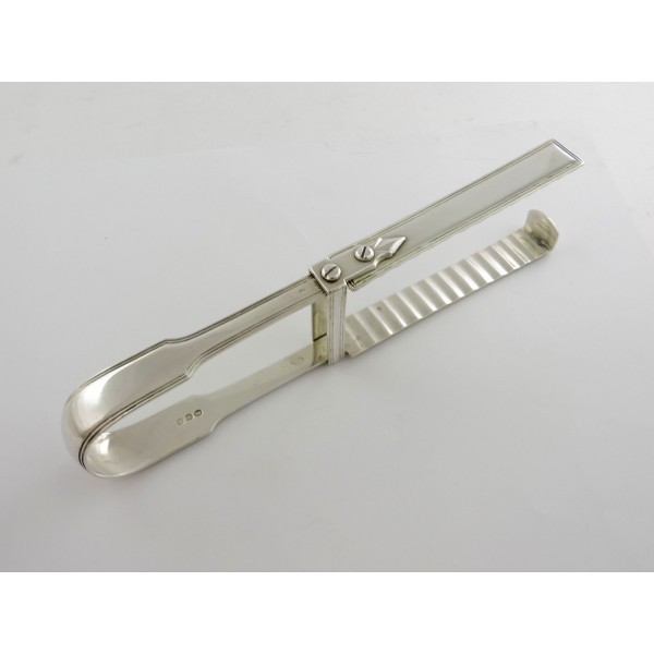 Georgian silver chop servers London 1812 by Eley Fearn Chawner