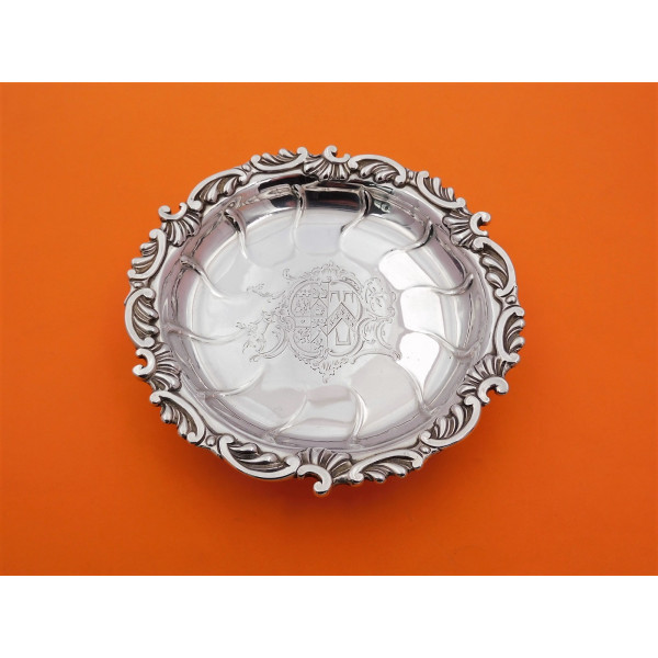 Georgian silver dish London 1855 William Cripps