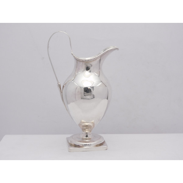 Georgian silver helmet cream jug London 1780 Robert hennell