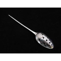 Georgian silver mote spoon by William Turner