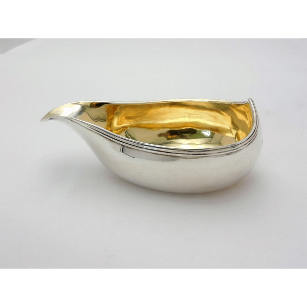 Georgian silver pap boat London 1795 Samuel Meriton