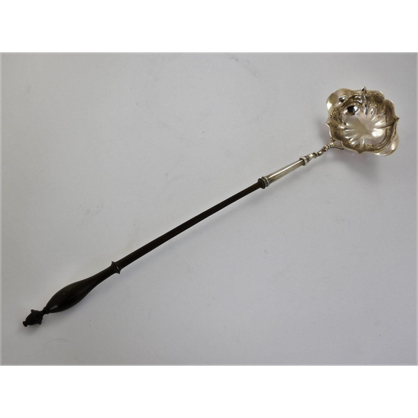 Georgian silver punch ladle London 1746 by Edward Aldridge
