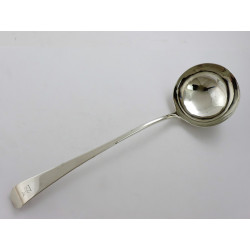 Georgian silver soup ladle London 1778 by Stephen Adams