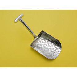 Georgian silver spade caddy spoon Birmingham 1814 by Cocks Bettridge