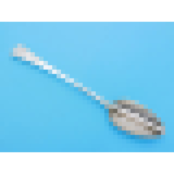 Georgian silver straining spoon London 1806 Crossley smith