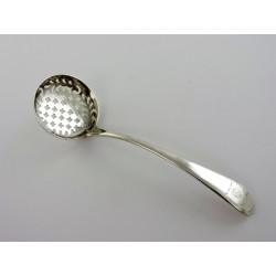 Georgian silver sugar sifter spoon London 1782 John Lambe