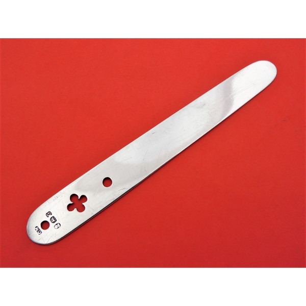 Georgian silver tongue depressor 1802