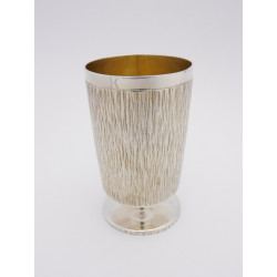 Gerlad benney Bark silver goblet London 1969