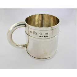 HAlf pint silver mug by Charles Boyton London 1948