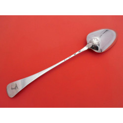 Hanoverain shell back silver basting spoon London 1751 Elizabeth Oldfield