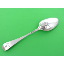 Hanoverian Shell back silver table spoon by Robert perth