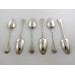 Hanoverian Silver Table Spoons London 1748 by Ebenezer Coker