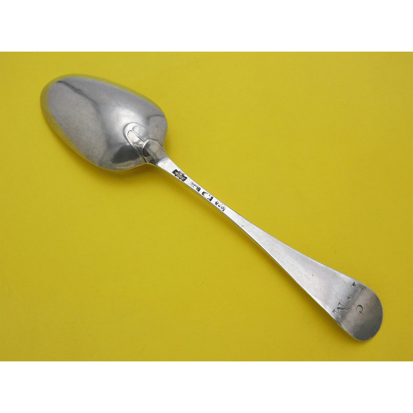 Hanoverian antique silver table spoon by Priest Shaw