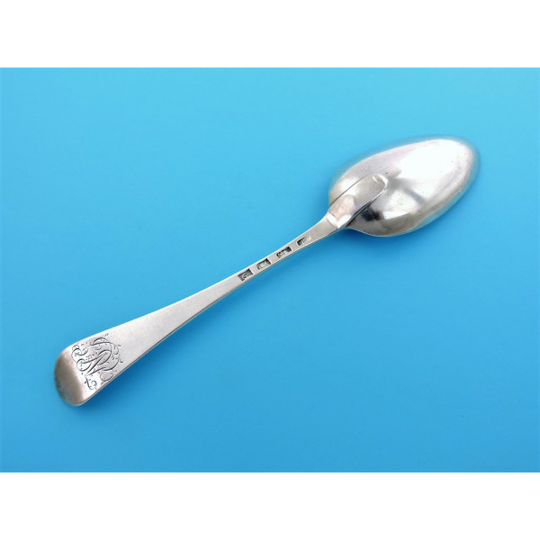 Hanoverian silver table spoon London 1760 Georgian