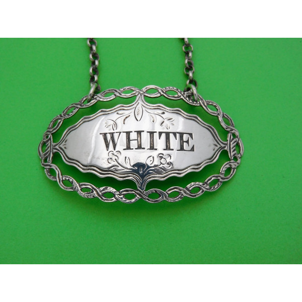 Hester Bateman Silver White Wine Label london